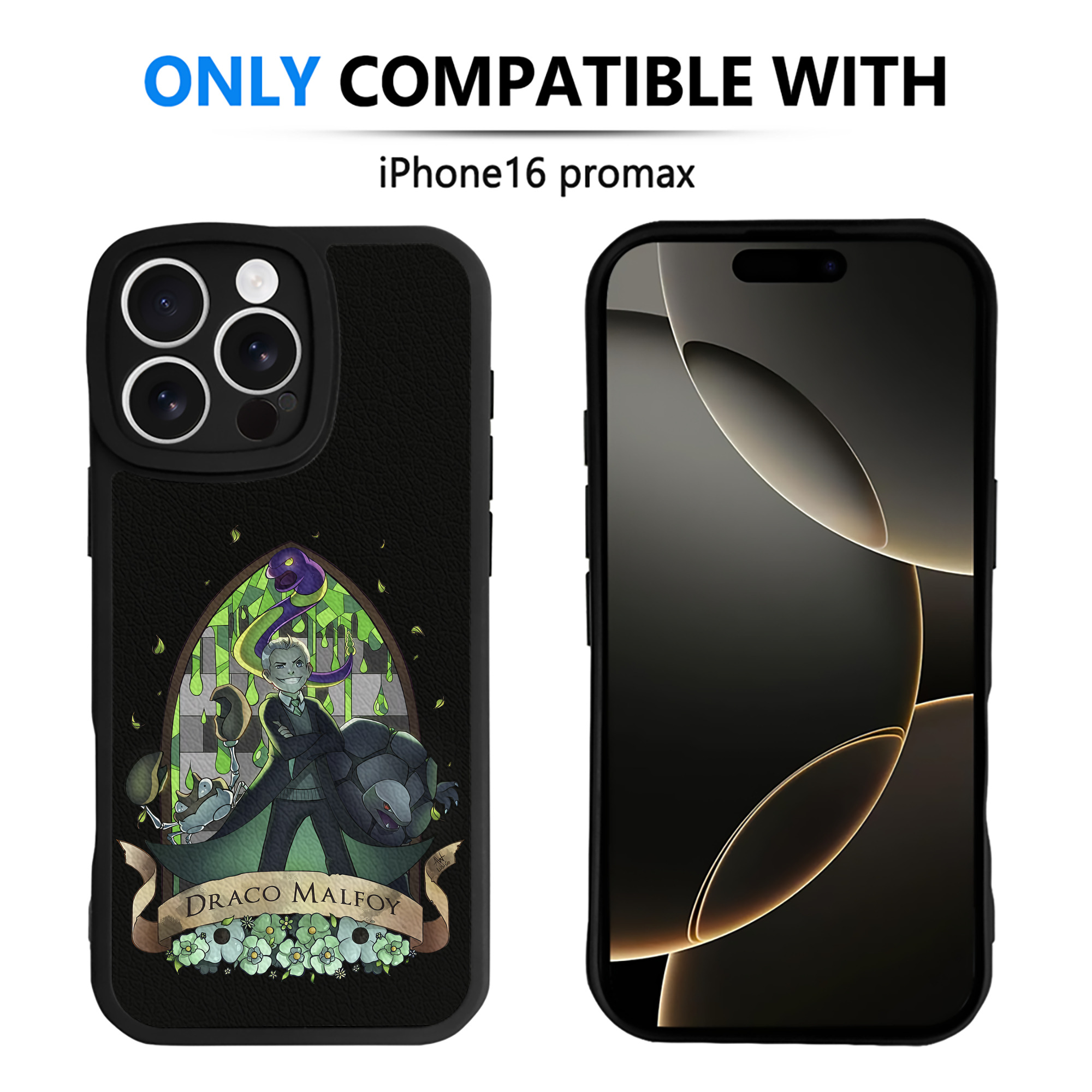 （画像用） Harry Potter ハリー・ポッターシリーズ 【iPhone 16シリーズ対応】シリコンスマホケース（レザー調） 材質：シリコン